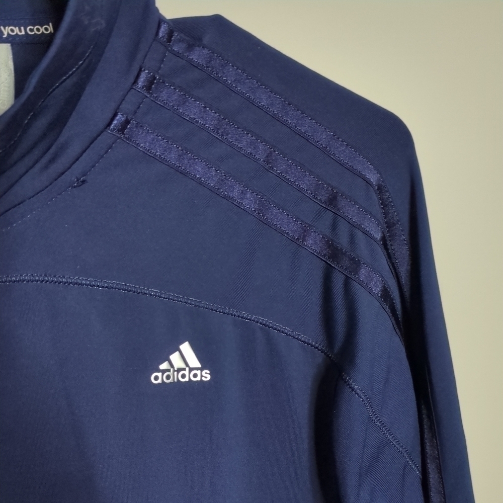 Adidas Navy Full Zip Activewear Jacket Size M - Picture 3 of 8